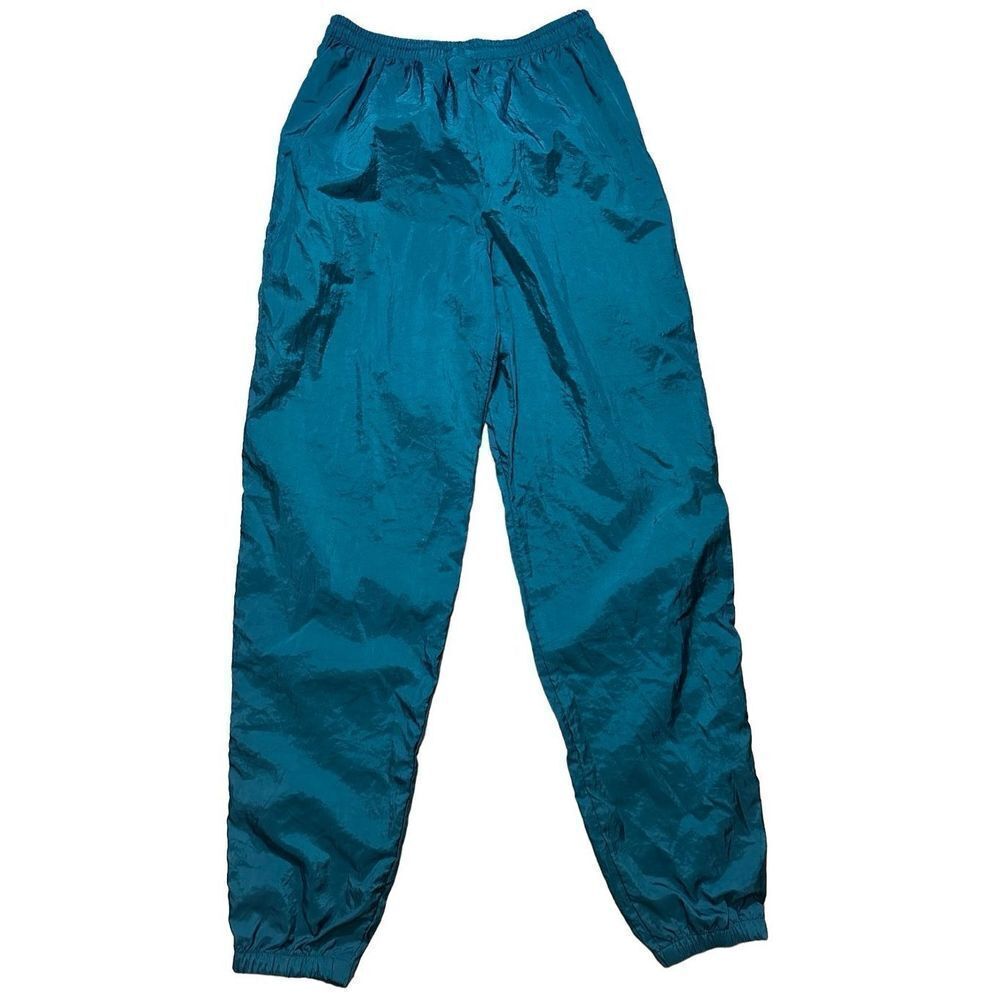 Vintage Nike 90s Windbreaker Track Pants Forest GreenāSz M womensā